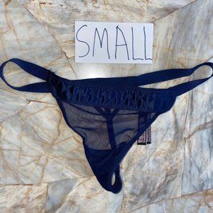 V-String Very Sexy Thong Panty Lace Mesh Quilted S